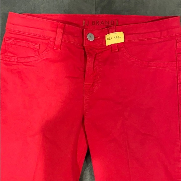 J Brand Skinny Leg Jeans - Size 26 - Red - Picture 3 of 6
